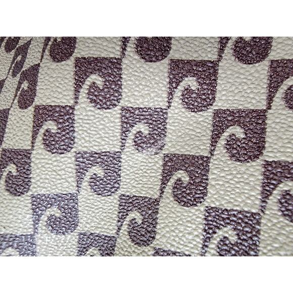 Vtg 60's Pierre Cardin MOD Monogram Signature Logo Carry On Over Night Bag Tote - Picture 5 of 10